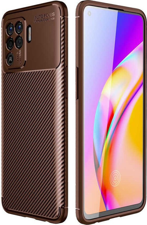 Oppo Reno 5 Lite Kılıf Darbe Emici Uzun Ömürlü Parmak İzi Yapmaz Karbon Tasarım Negro Kılıf