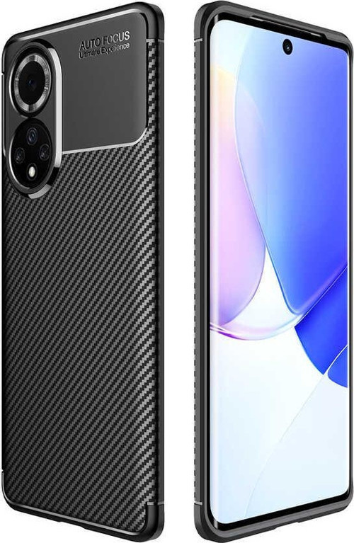 Huawei Nova 9 Kılıf Darbe Emici Uzun Ömürlü Parmak İzi Yapmaz Karbon Tasarım Negro Kılıf
