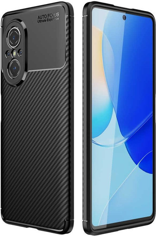 Huawei Nova 9 SE Kılıf Darbe Emici Uzun Ömürlü Parmak İzi Yapmaz Karbon Tasarım Negro Kılıf
