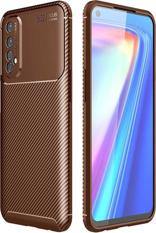 Realme 7 Kılıf Darbe Emici Uzun Ömürlü Parmak İzi Yapmaz Karbon Tasarım Negro Kılıf