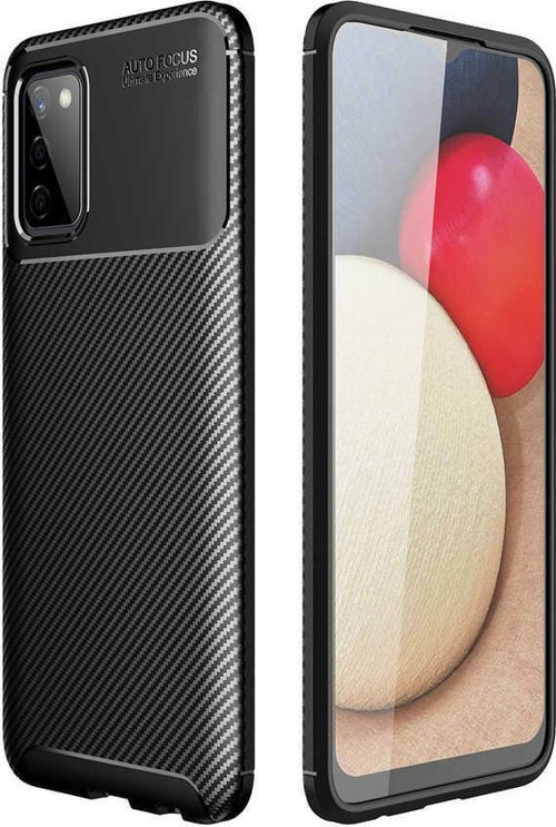 Samsung Galaxy A03S Kılıf Darbe Emici Uzun Ömürlü Parmak İzi Yapmaz Karbon Tasarım Negro Kılıf