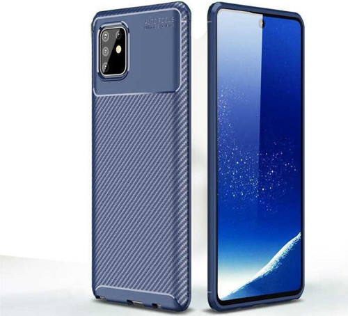 Samsung Galaxy A81 Kılıf Darbe Emici Uzun Ömürlü Parmak İzi Yapmaz Karbon Tasarım Negro Kılıf