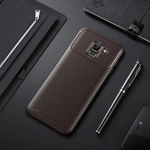 Samsung Galaxy J6 Kılıf Darbe Emici Uzun Ömürlü Parmak İzi Yapmaz Karbon Tasarım Negro Kılıf