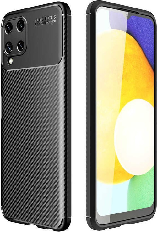 Samsung Galaxy A22 4G Kılıf Darbe Emici Uzun Ömürlü Parmak İzi Yapmaz Karbon Tasarım Negro Kılıf