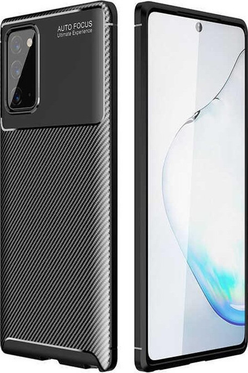 Samsung Galaxy Note 20 Kılıf Darbe Emici Uzun Ömürlü Parmak İzi Yapmaz Karbon Tasarım Negro Kılıf