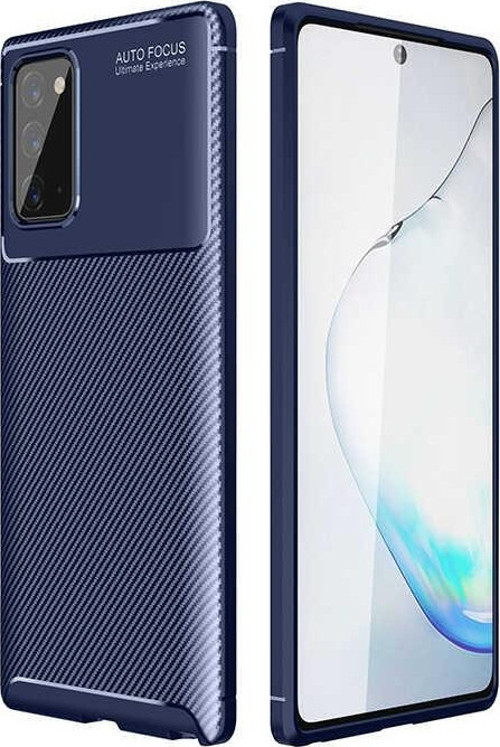 Samsung Galaxy Note 20 Kılıf Darbe Emici Uzun Ömürlü Parmak İzi Yapmaz Karbon Tasarım Negro Kılıf