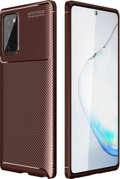 Samsung Galaxy Note 20 Kılıf Darbe Emici Uzun Ömürlü Parmak İzi Yapmaz Karbon Tasarım Negro Kılıf
