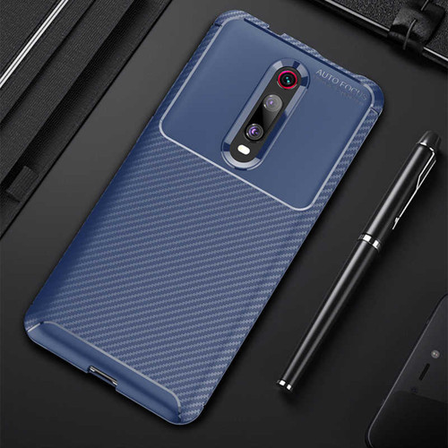 Xiaomi Mi 9T Kılıf Darbe Emici Uzun Ömürlü Parmak İzi Yapmaz Karbon Tasarım Negro Kılıf