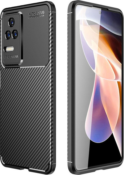 Xiaomi Poco F4 Kılıf Darbe Emici Uzun Ömürlü Parmak İzi Yapmaz Karbon Tasarım Negro Kılıf
