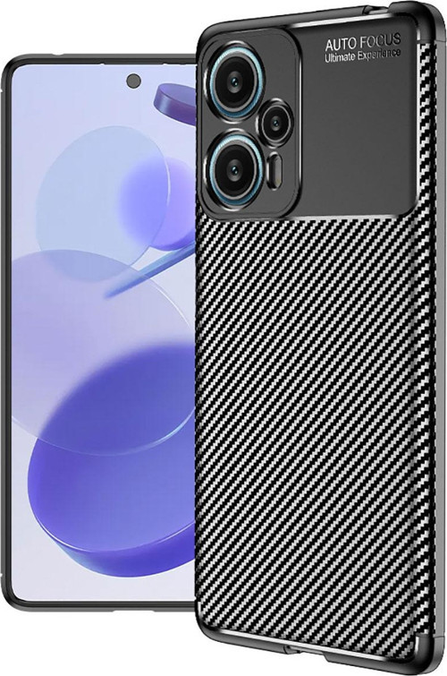 Xiaomi Poco F5 Kılıf Darbe Emici Uzun Ömürlü Parmak İzi Yapmaz Karbon Tasarım Negro Kılıf