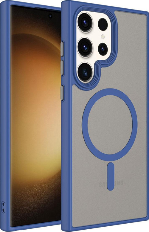 Samsung Galaxy S23 Ultra Kılıf Mat Arka Yüzey Wireless Şarj Özellikli Zore Flet Magsafe Kapak