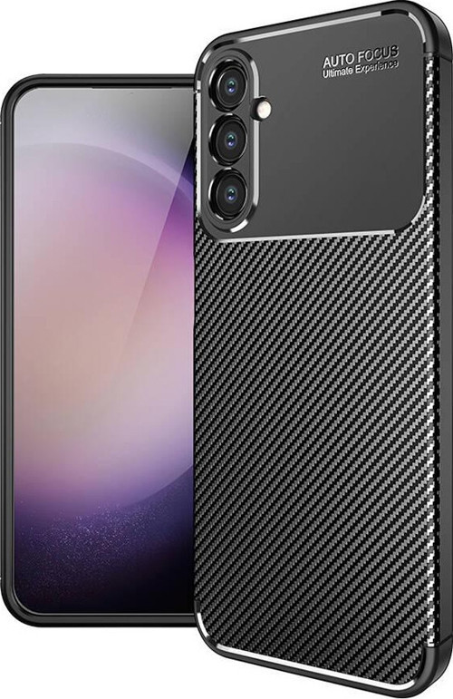 Samsung Galaxy S24 Kılıf Darbe Emici Uzun Ömürlü Parmak İzi Yapmaz Karbon Tasarım Negro Kılıf