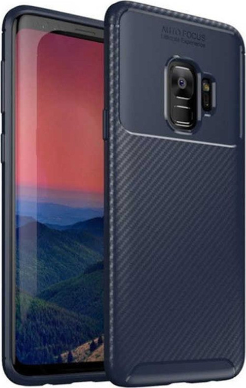 Samsung Galaxy S9 Kılıf Darbe Emici Uzun Ömürlü Parmak İzi Yapmaz Karbon Tasarım Negro Kılıf
