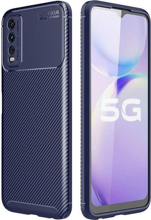 Vivo Y11S Kılıf Darbe Emici Uzun Ömürlü Parmak İzi Yapmaz Karbon Tasarım Negro Kılıf