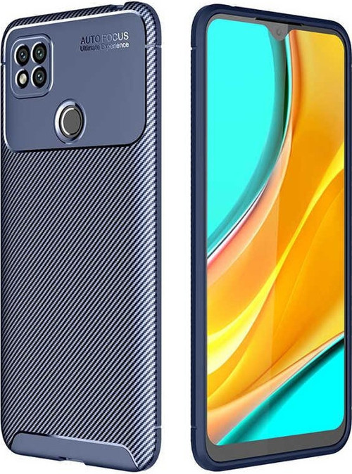 Xiaomi Redmi 9C Kılıf Darbe Emici Uzun Ömürlü Parmak İzi Yapmaz Karbon Tasarım Negro Kılıf