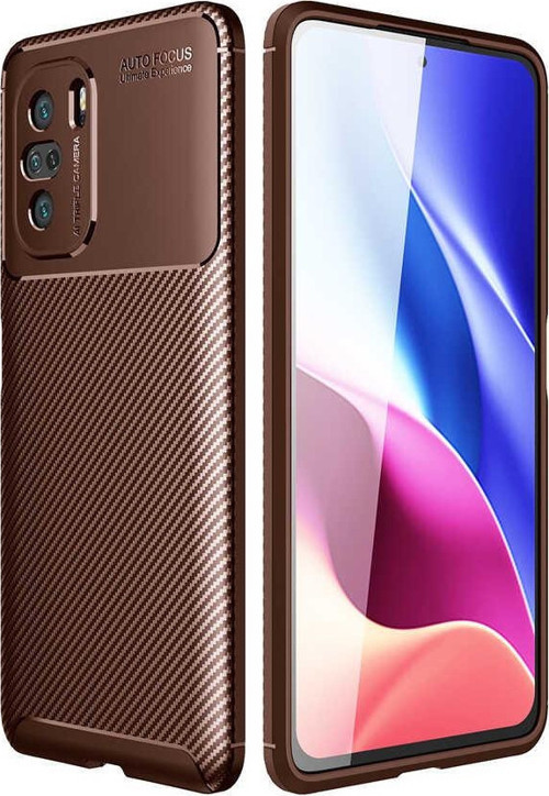 Xiaomi Redmi K40 Kılıf Darbe Emici Uzun Ömürlü Parmak İzi Yapmaz Karbon Tasarım Negro Kılıf