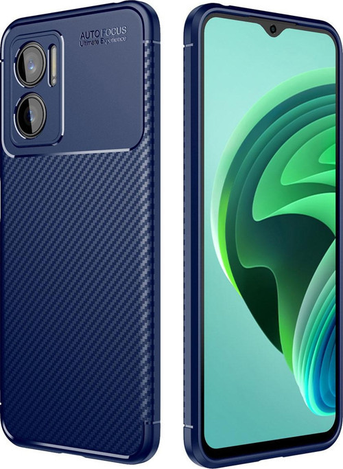 Xiaomi Redmi Note 11E Kılıf Darbe Emici Parmak İzi Yapmaz Karbon Tasarım Negro Kılıf