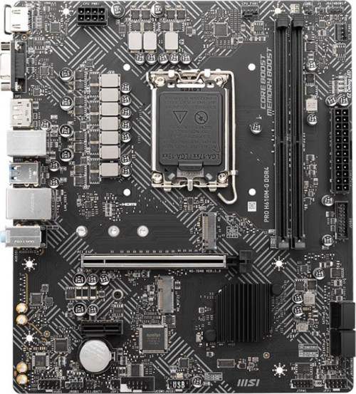 Pro H610M-G H610 Ddr5 Vga Glan Matx Hdmı Usb3 M2 Rgb 1700P Anakart