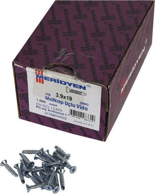 Matkap Uçlu Yhb 3.9x19 1000 Li Paket