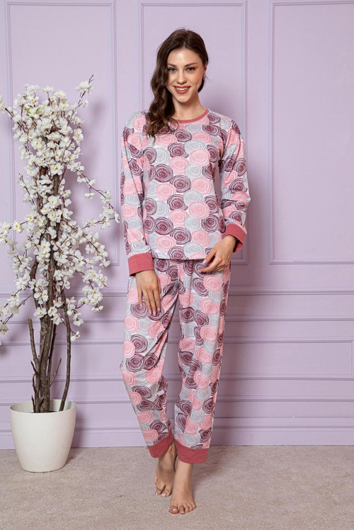 İçi Polar Kışlık Kadın Pijama Takımı Şardonlu Pijama