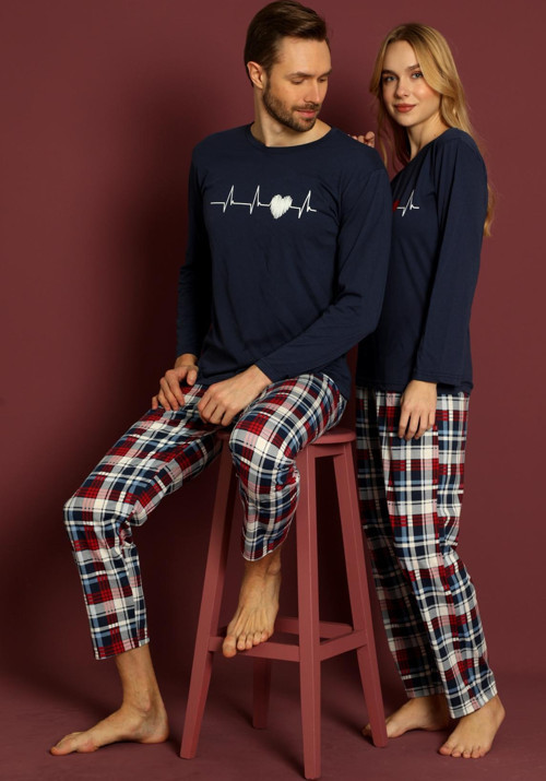 Mevsimlik Pamuk Kadın Pijama Takımı- Sevgiller Günü Pijaması- Tek Adet