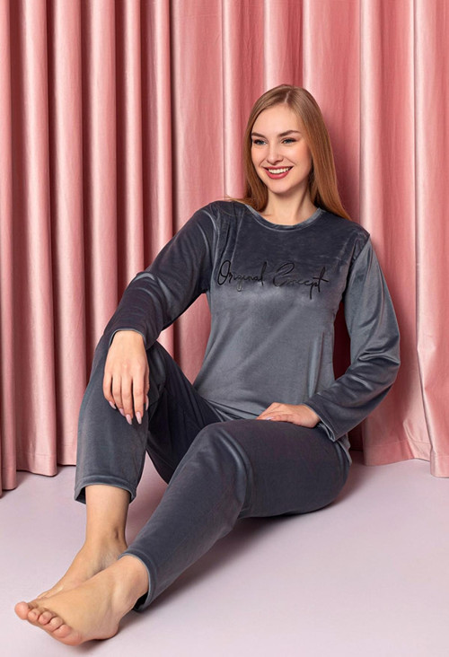 Kışlık Kadın Kadife Pijama Takımı - Süper Soft Serisi