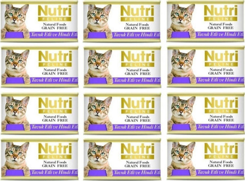Tavuk Etli Ve Hindi Etli Tahılsız Kedi Konservesi 85 Gr. X 12 Adet