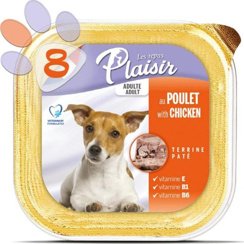 Pate 150gr Tavuk Etli Yetişkin 8adet Yaş Köpek Maması