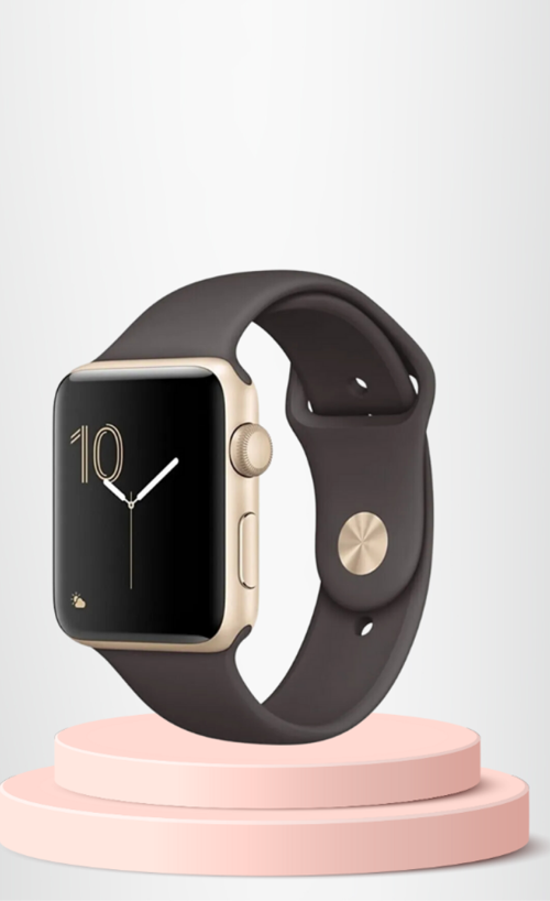 Apple Watch 38 40 41mm/S A Kalite Kordon Kayış Bileklik Klasik Kaliteli Silikon Kordon KAHVERENGİ