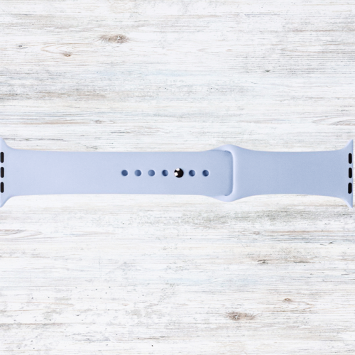 Apple Watch 42 44 45mm/S A Kalite Kordon Kayış Bileklik Klasik Kaliteli Silikon Kordon GÖKYÜZÜ MAVİ