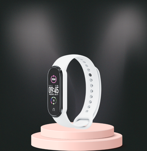 Mi Band 3-4 Uyumlu Silikon Kordon M3-M4 Uyumlu BEYAZ
