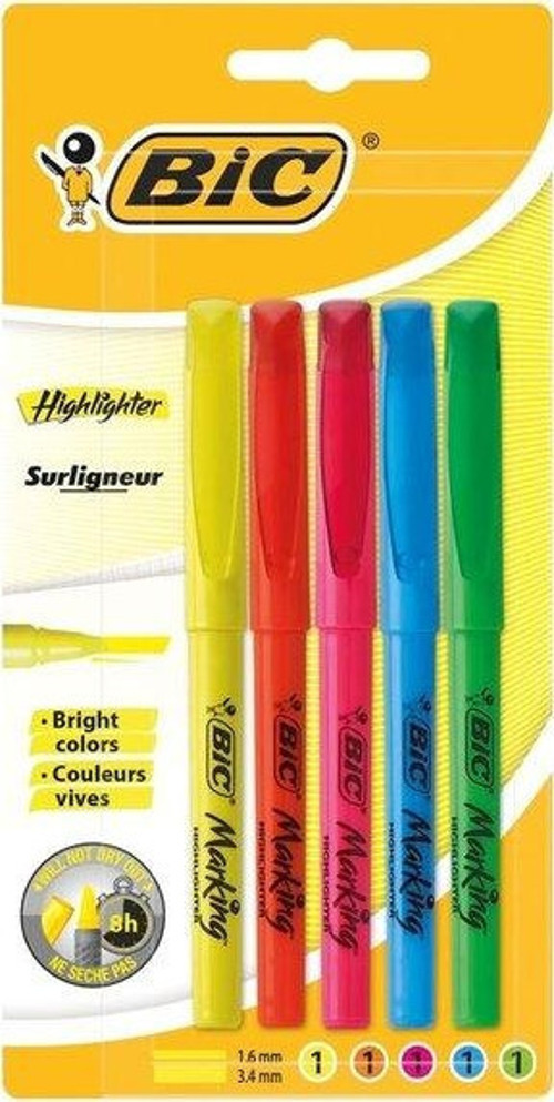 Marking Highlighter 5'li Fosforlu Kalem