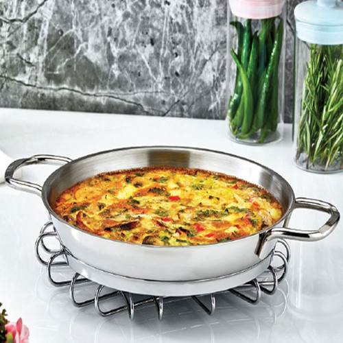 Paslanmaz Çelik İtalyan Omlet Sahan 22x3.5 cm-1.2 Litre