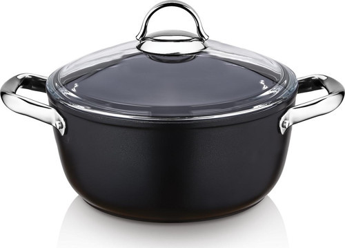 Titanyum İndüksiyon Tabanlı 22 Cm Derin Tencere - 3.7 Litre