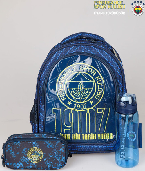 LİSANSLI FENERBAHÇE İLK VE ORTA OKUL ÇANTASI,700 ML MATARA VE KALEM ÇANTASI SETİ