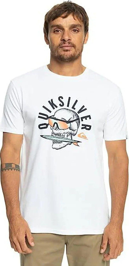 Rockin Skull Beyaz Erkek T-Shirt EQYZT07278-WBB0