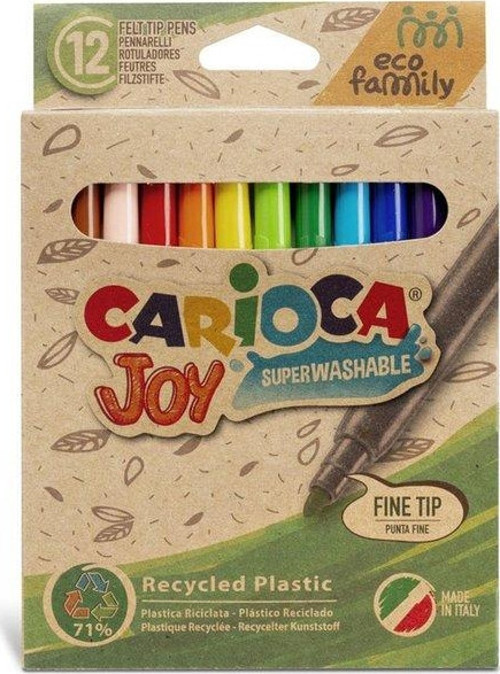 Ecofamily Joy Süper Yıkanabilir 12li Keçeli Boya Kalemi