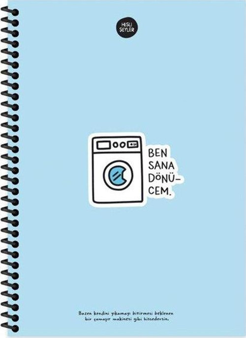 100 Yaprak Çizgili Defter - Ben Sana Dönücem