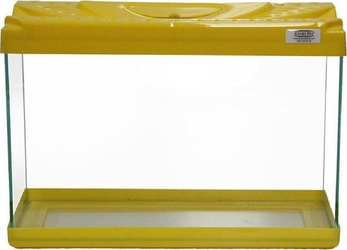 KP3018 Renkli Kapak Mini Akvaryum Sarı 30 CM