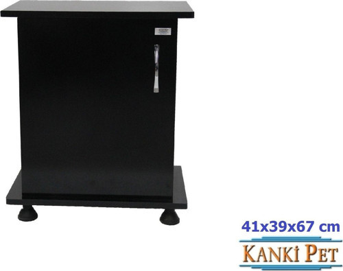 41 Cm Mdf Flex Ithal Akvaryum Sehpası Siyah Sehpa 41X39X67 Cm