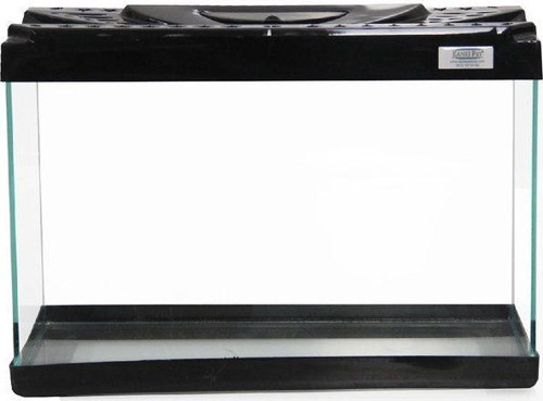 KP3018 Renkli Kapak Mini Akvaryum Siyah 30 CM