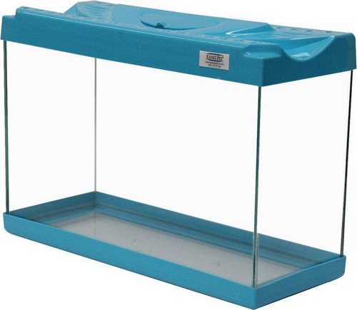 KP3018 Renkli Kapak Mini Akvaryum Turkuaz 30 CM