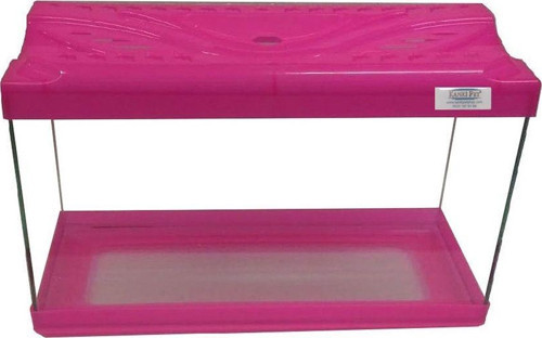 KP3518 Renkli Kapak Akvaryum Pembe 35 CM