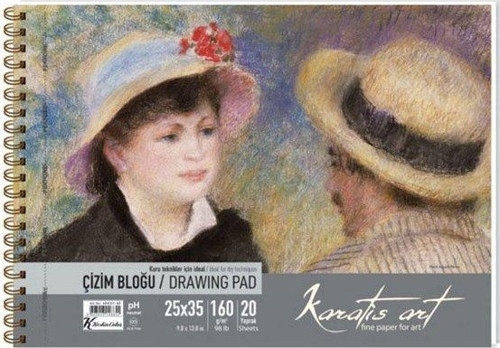 25 x 35 Spiralli Çizim Blok 20 Yaprak