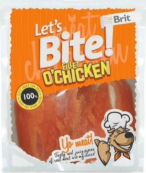 Lets Bite Fillet of Chicken Tavuk Etli Tahılsız Köpek Ödülü 80 gr