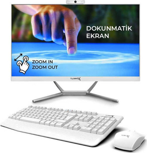 TAx1019 Intel Core i5 8400 8GB DDR4 512GB NVMe 23.8 Dokunmatik Bluetooth Webcam All in One PC
