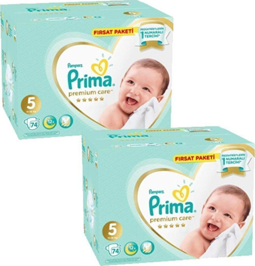 Bebek Bezi Premium Care 5 Beden Junior 11-16 Kg 74x2 148 Adet