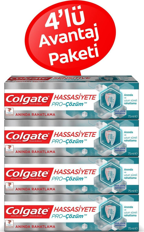 Diş Macunu Hassasiyete Pro Çözüm Anında Rahatlama 4 x 75 ml