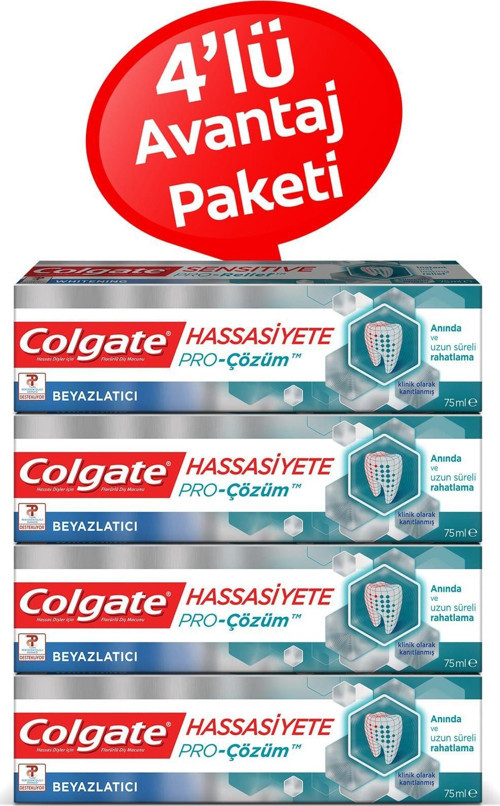 Diş Macunu Hassasiyete Pro Çözüm Beyazlatıcı 4 x 75 ml