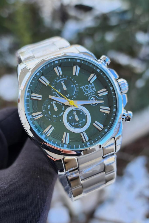 TJ-1282 Orjinal 2 Yıl Garanti Metal Kordon Erkek Kol Saati